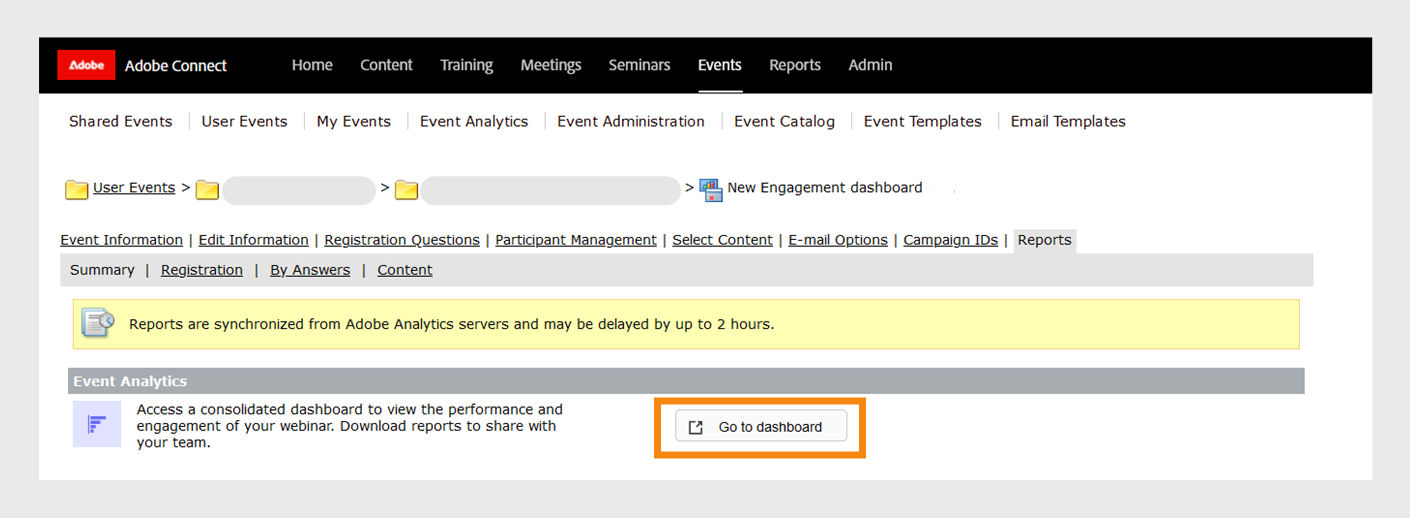 Event analytics dashboard