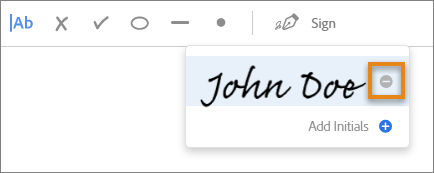 Delete signatures