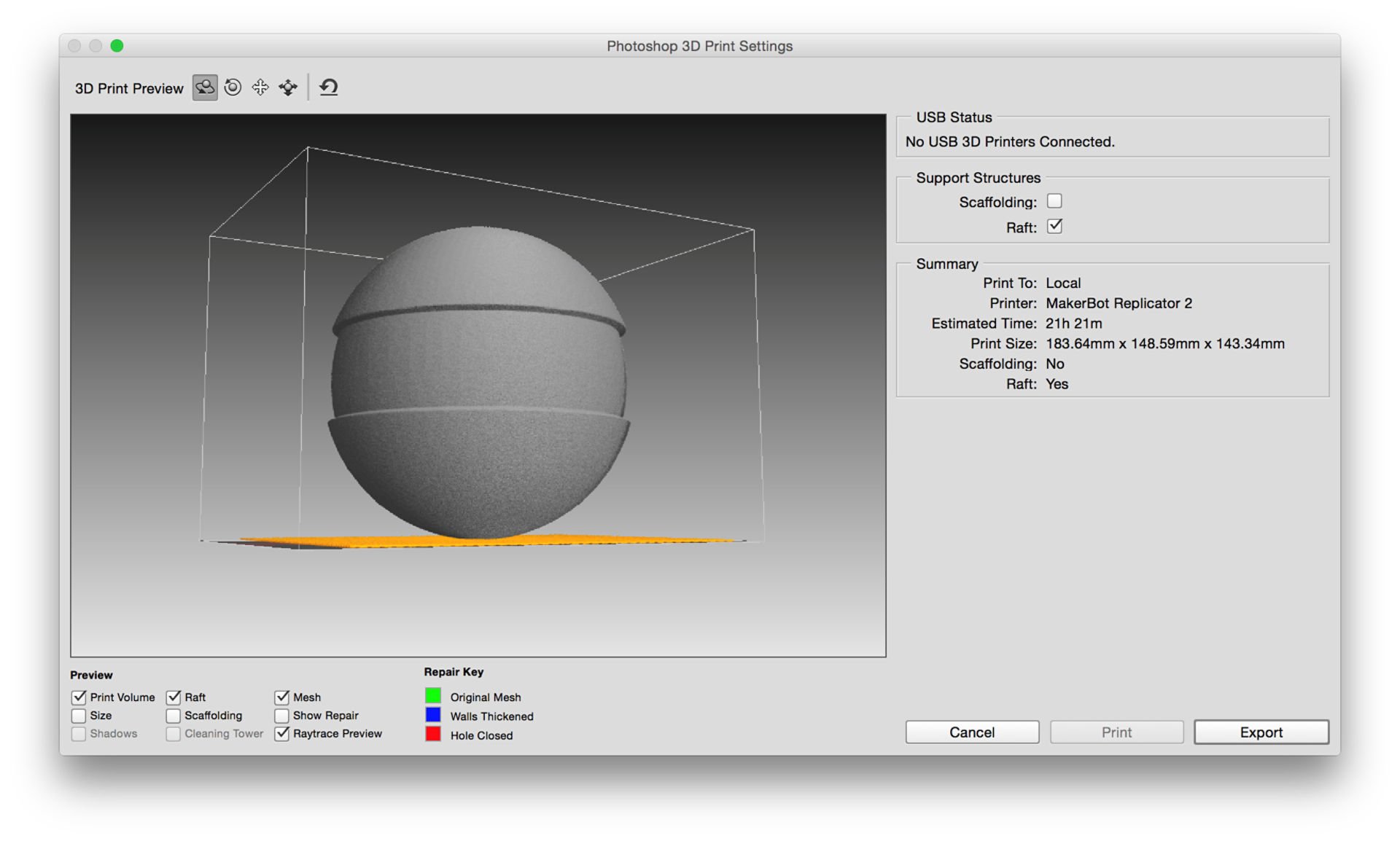 Photoshop surface detail