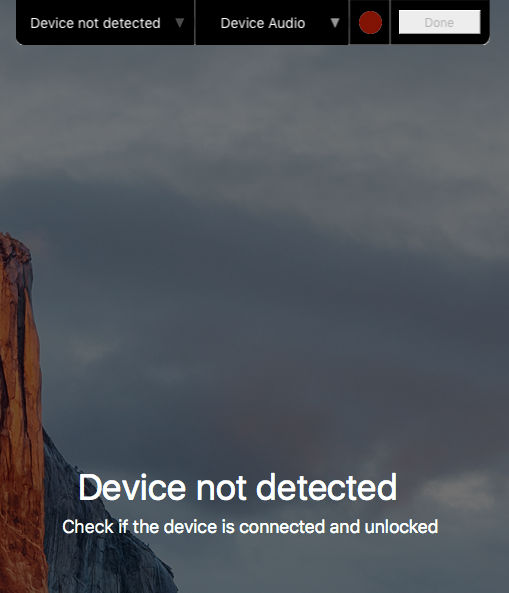 Device not detected error