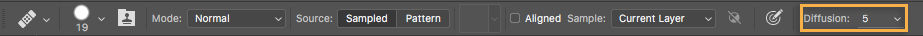 Photoshop Diffuser slider control