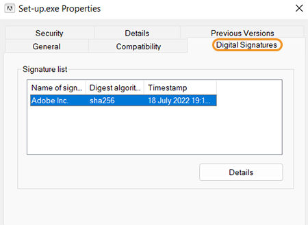 Digital signatures