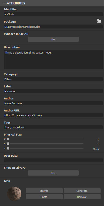 Graph attributes