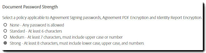 Document Password Strength