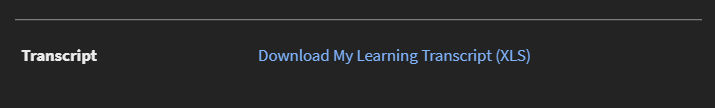 Download Learner Transcripts