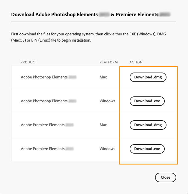 Click Download