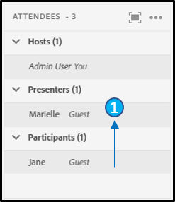 Dragging attendees to different roles