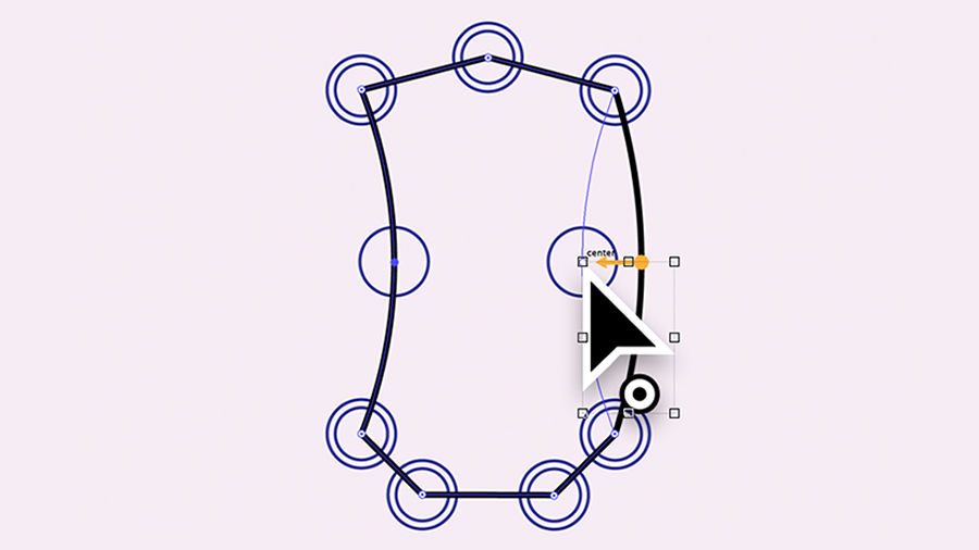 Using the Curvature tool to adjust curves
