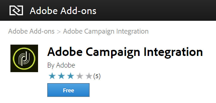 Install the Adobe Campaign add-on