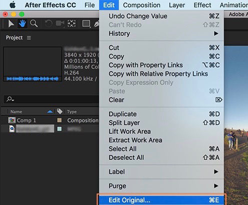 Path to open selected Editor