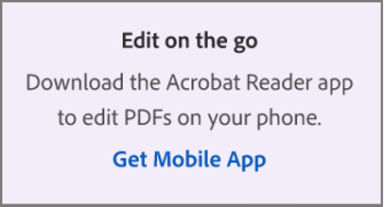 Edit on the go using the mobile app