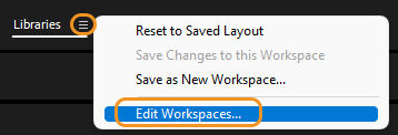 Edit Workspaces