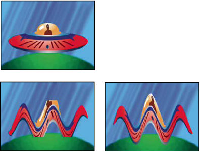 Grow Bounds effect: the Wave Warp effect is constrained by dimensions of layer; Grow Bounds effect fixes problem