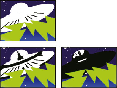 Effect applied with threshold settings of 44, 70, and 200