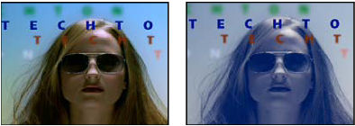 Tint effect-Original (left), and with effect applied (right)