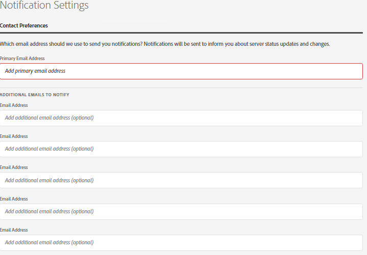 指定電子郵件地址