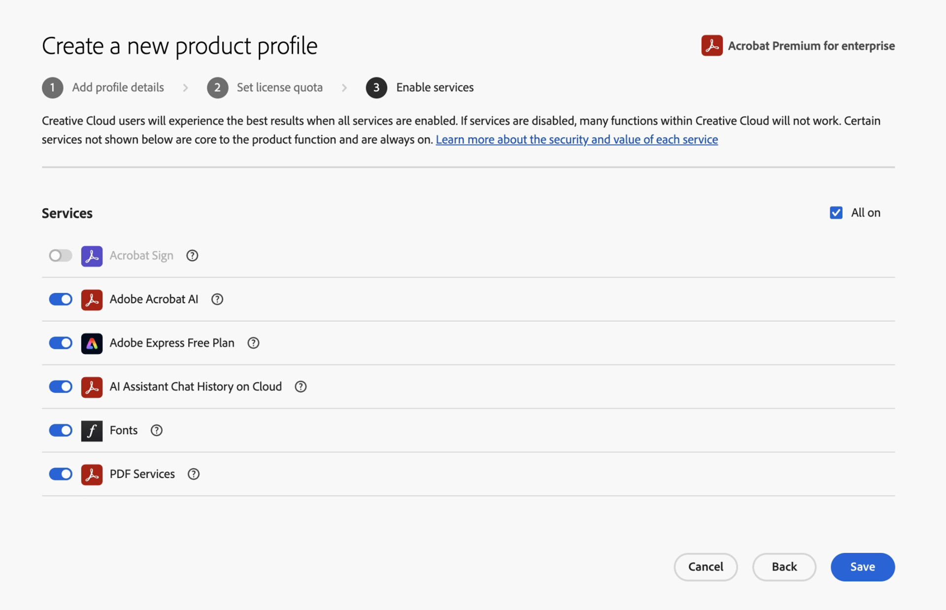 Edit Product Profile