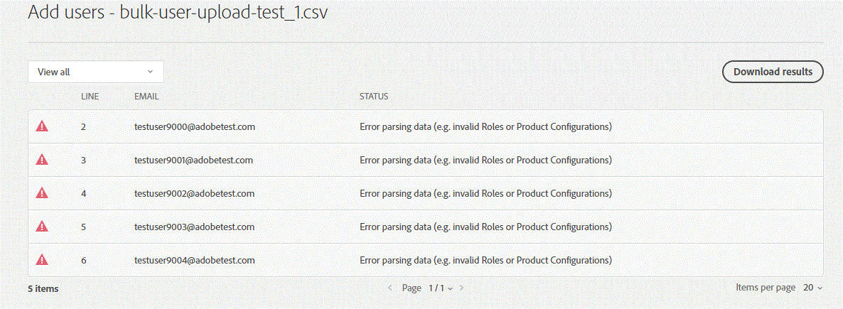 Error parsing