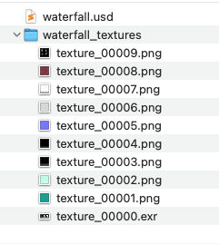 Exported scene files - Flattened