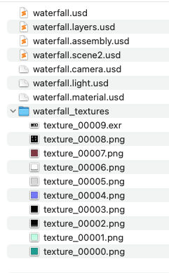 Exported scene files - Layered