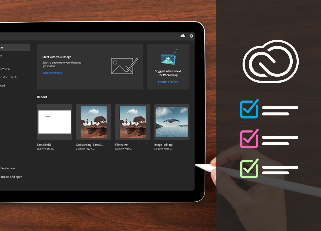 Download Photoshop of een lidmaatschap dat Photoshop bevat. U kunt Photoshop dan op uw iPad gebruiken.