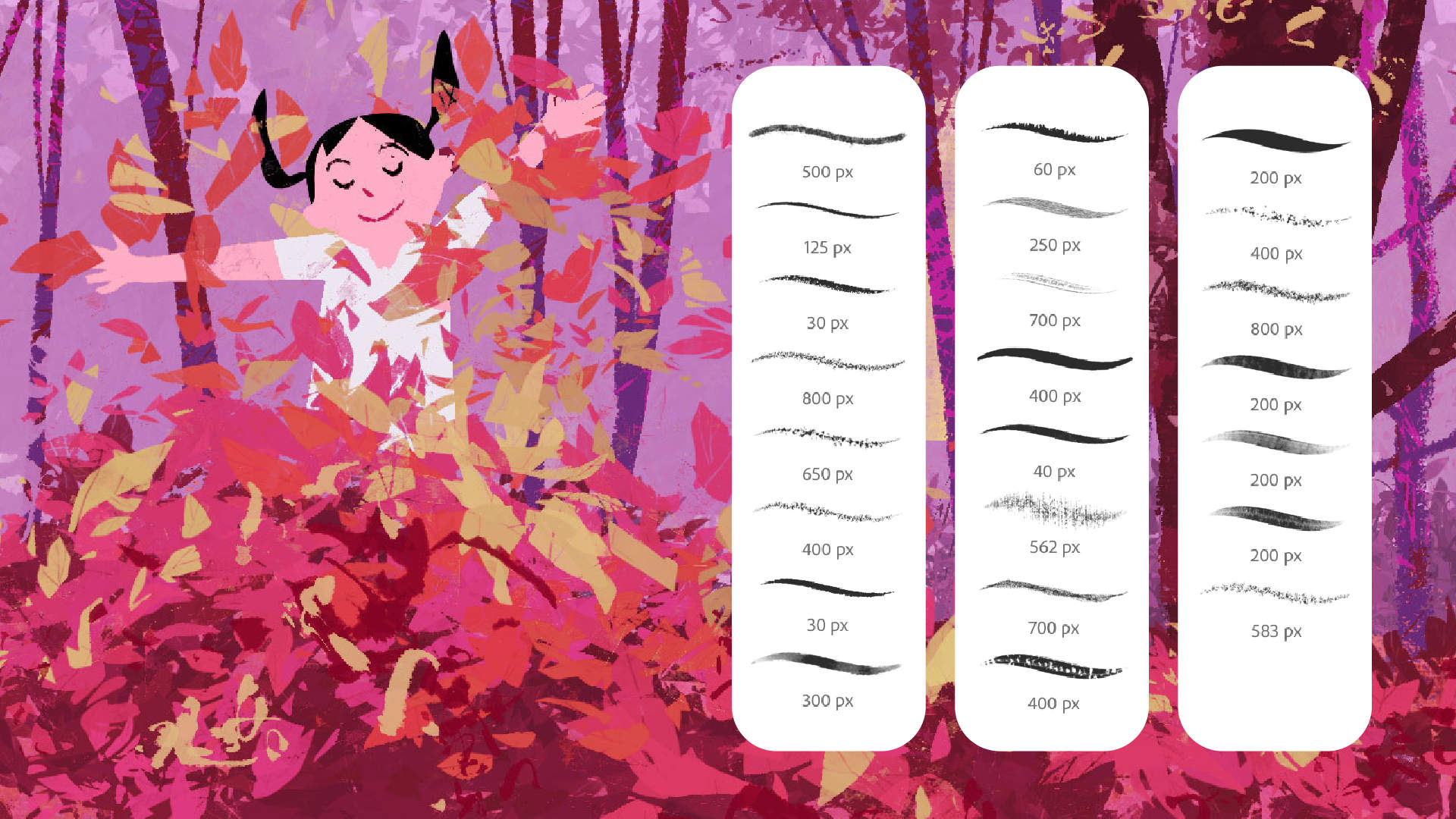 Kyle T. Webster's fall brushes