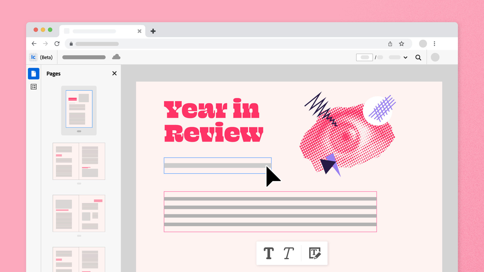 Ic on web with enhancement