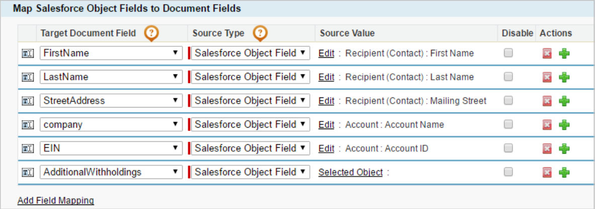 field-mappings