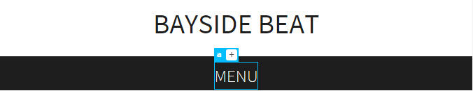 A heading contains link text, but only the text is clickable.
