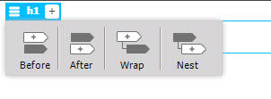 The Position Asset Dialog helps insert the new element accurately.
