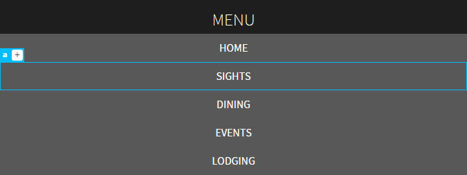 A restyled navigation menu is more visually appealing than a simple unordered list.