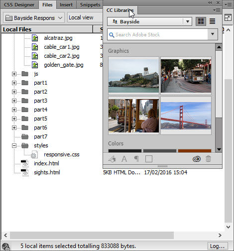 The CC Libraries panel is docked back to its original position.