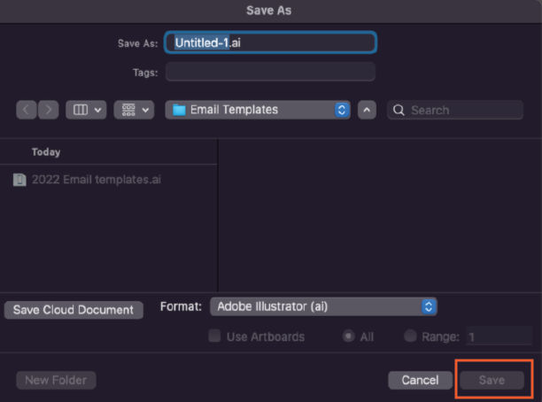 Botão Salvar desativado