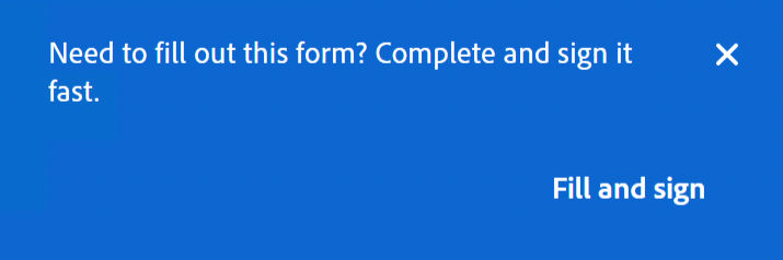 Prompt to Fill and Sign form