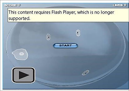 Rich Media Flash content message