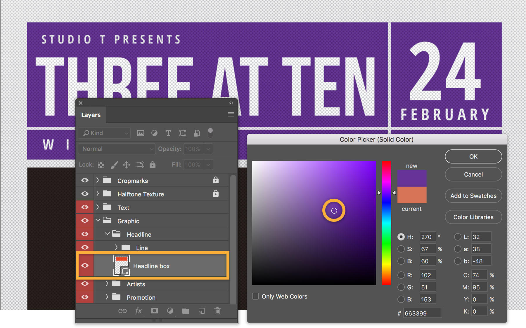 Easily change the color of any element within the templates.