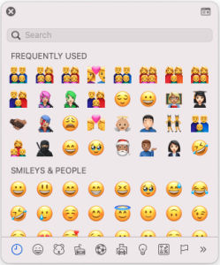 Mac-Zeichenanzeige (klein)