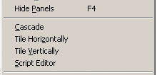 An entry for the Script Editor extension