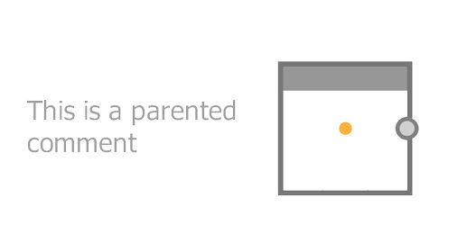 Frame inclusion: parented comments