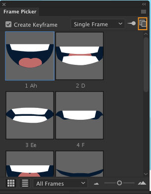Launch new frame picker panel