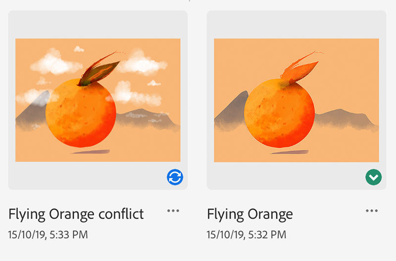 Conflict-resolved file