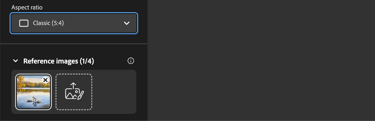 An image is uploaded in the Reference image section and the prompt bar has a prompt  - "futuristic cyberpunk street glowing with neon signs and city lights at night."