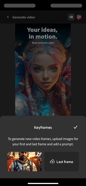 An image is uploaded for the first keyframes and that serves as a fixed point, providing guidance to ensure the video starts with it. 