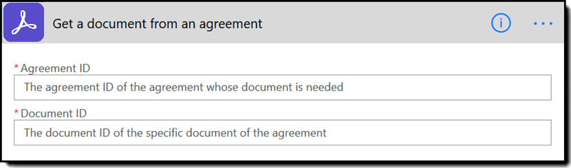 Get a document from an agreement