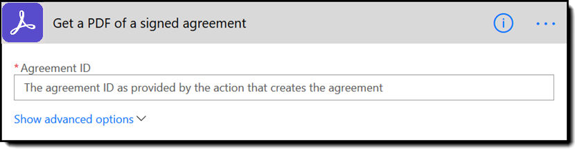 Get a PDF of a signed agreement