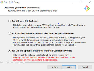 Git install screen