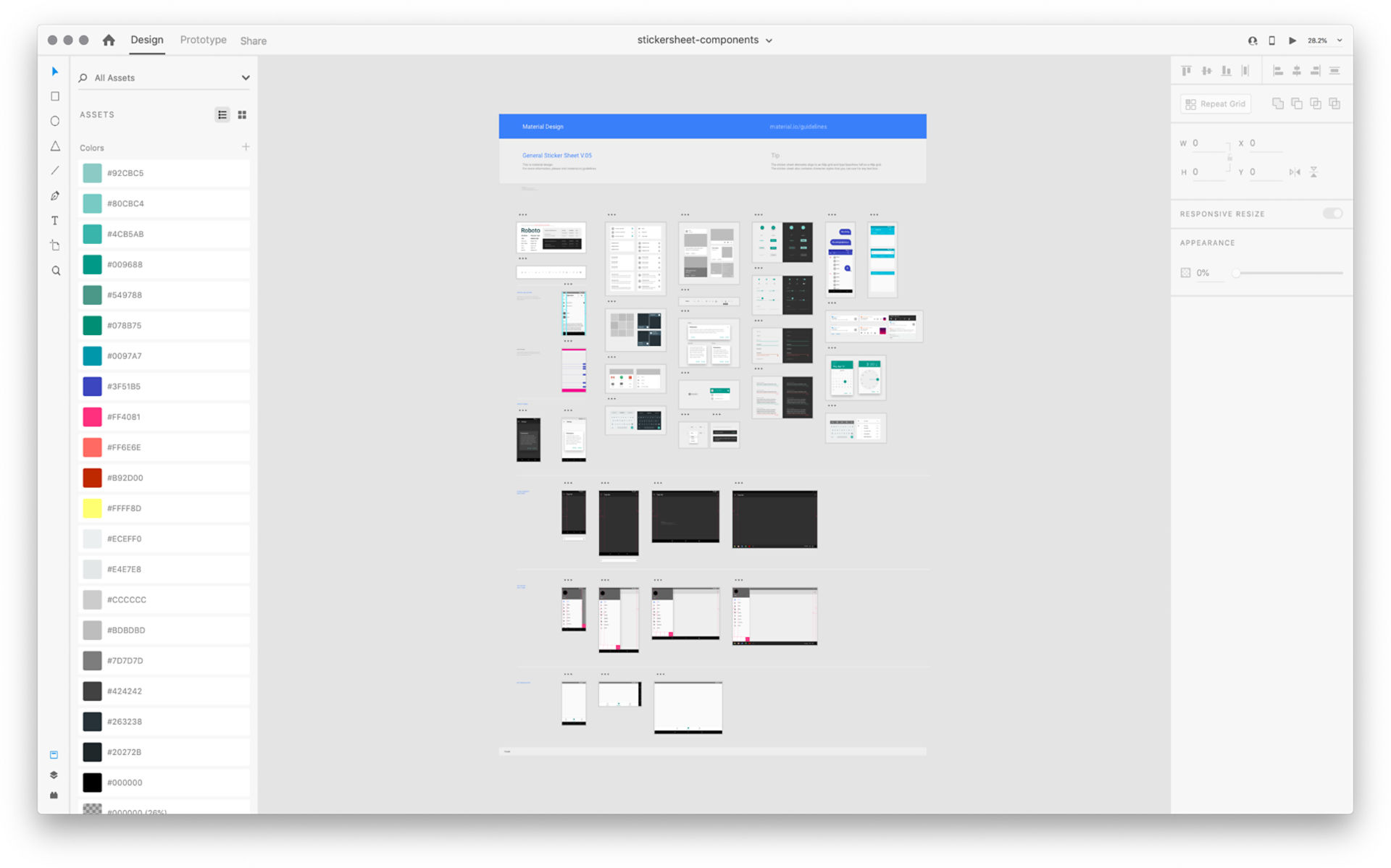 The file containing the Google Material UI Kit