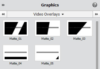 Video Overlays panel