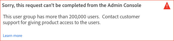 Assigning more than 200,000 user group to profile