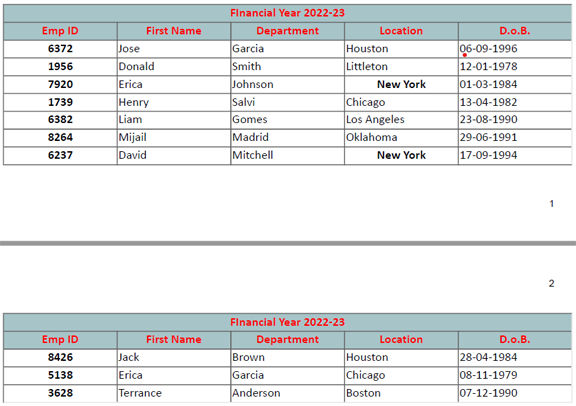 repeat header rows